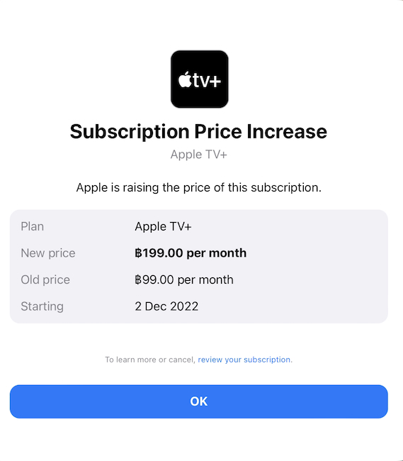 Apple TV+ subscription rise
