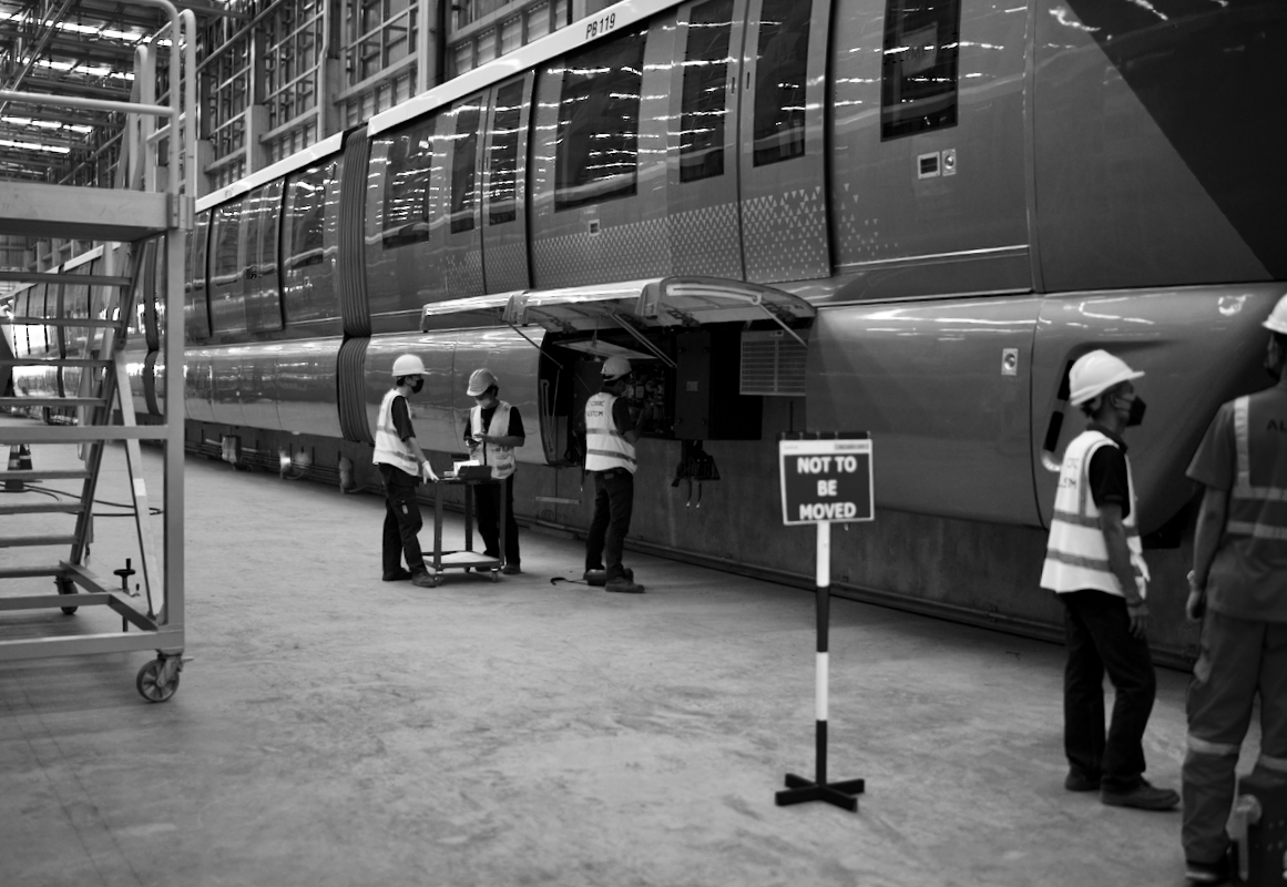 New trainsets in Pink Line workshops