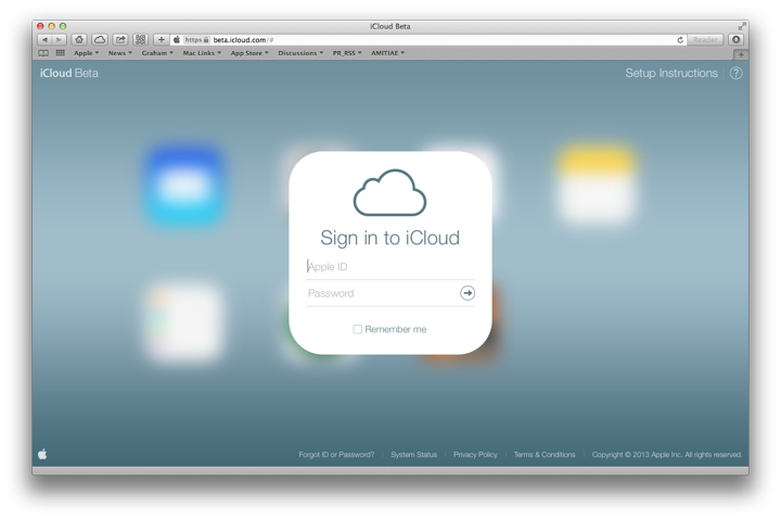 iCloud iWork