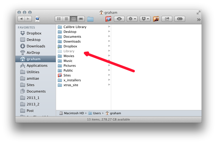 Finder window