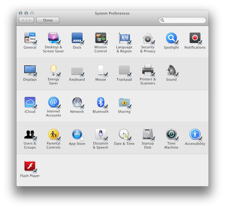 System Preferences