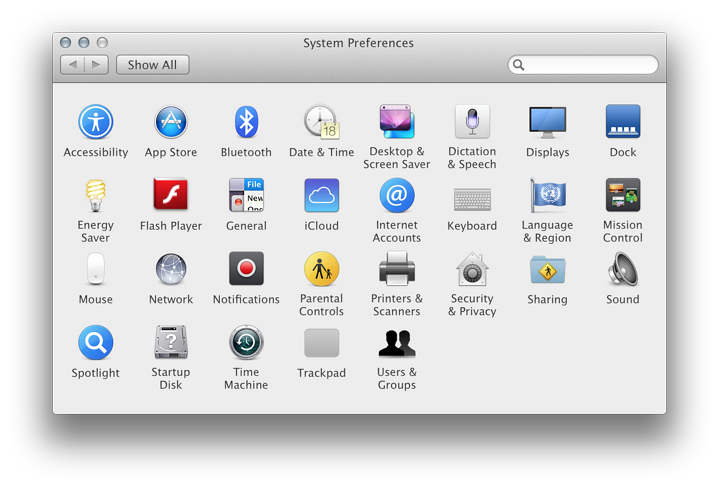 System Preferences