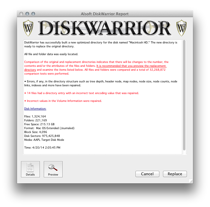 Disk Warrior