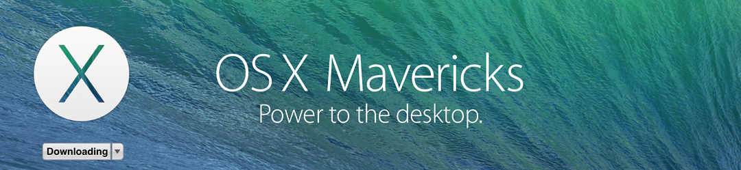 Downloading Mavericks