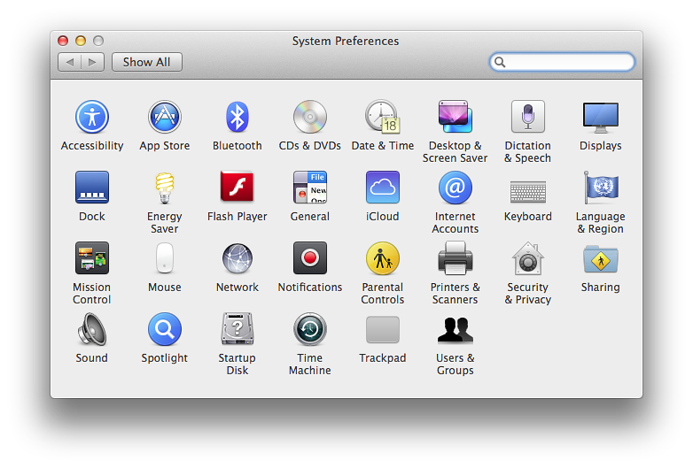 System Preferences