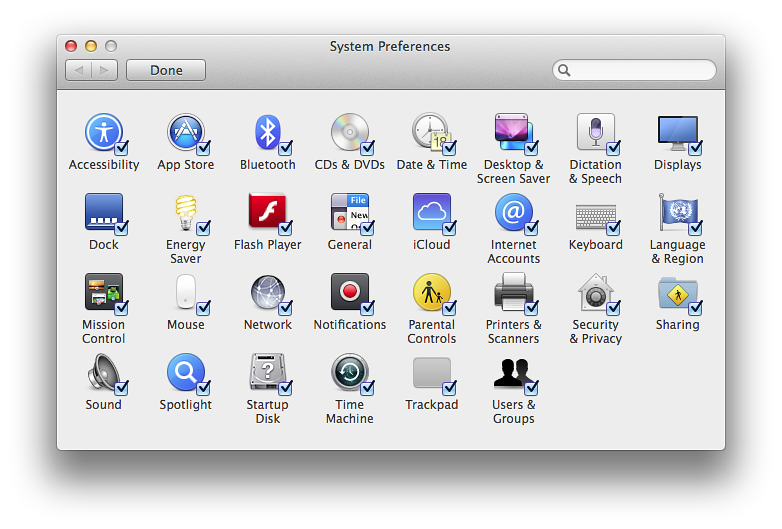 System Preferences