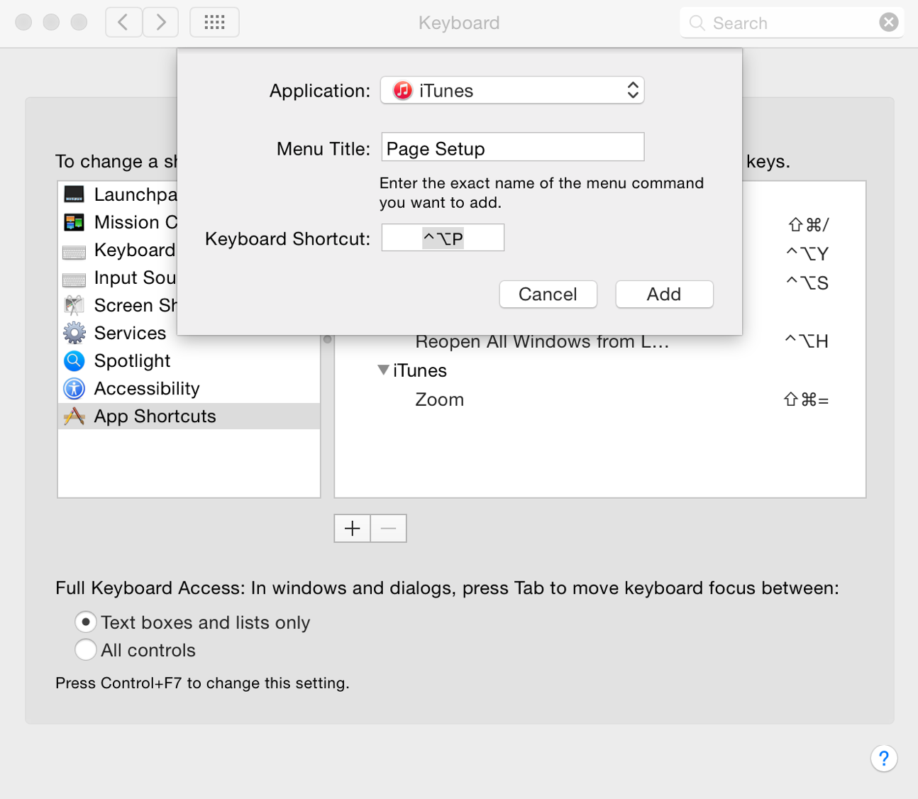 Keyboard - Shortcuts