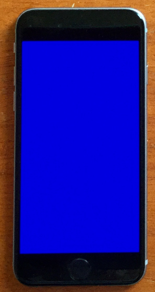 iPhone blue