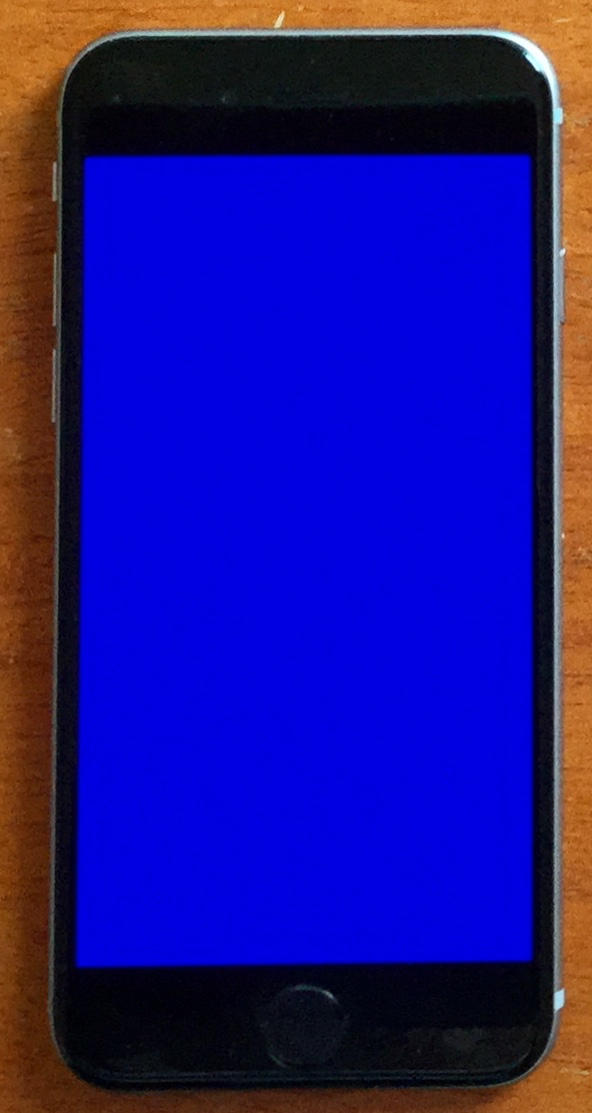 iPhone Blue Screen