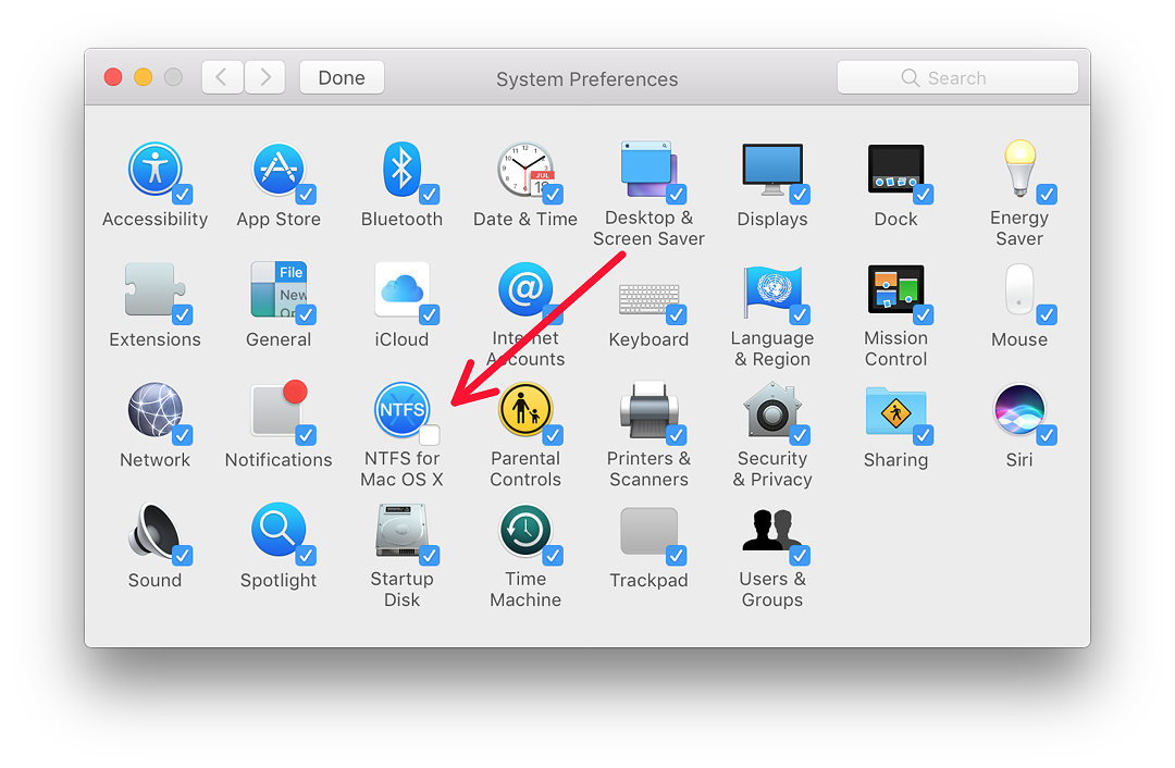 System preferences - Customize