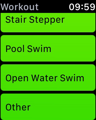 Apple Watch workouts