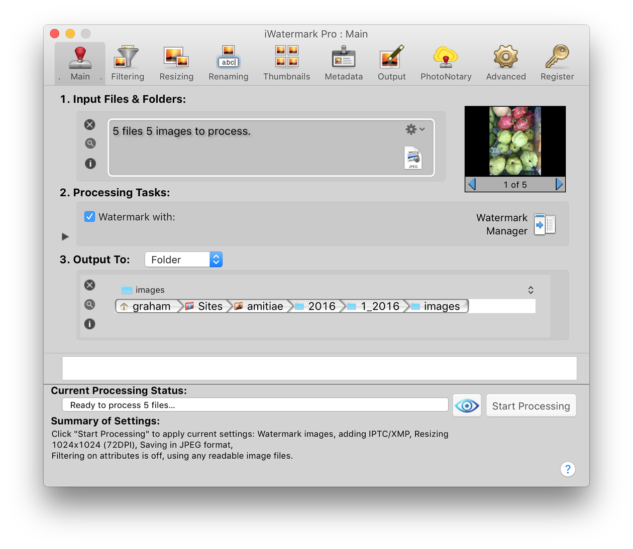 iWatermark Pro for OS X