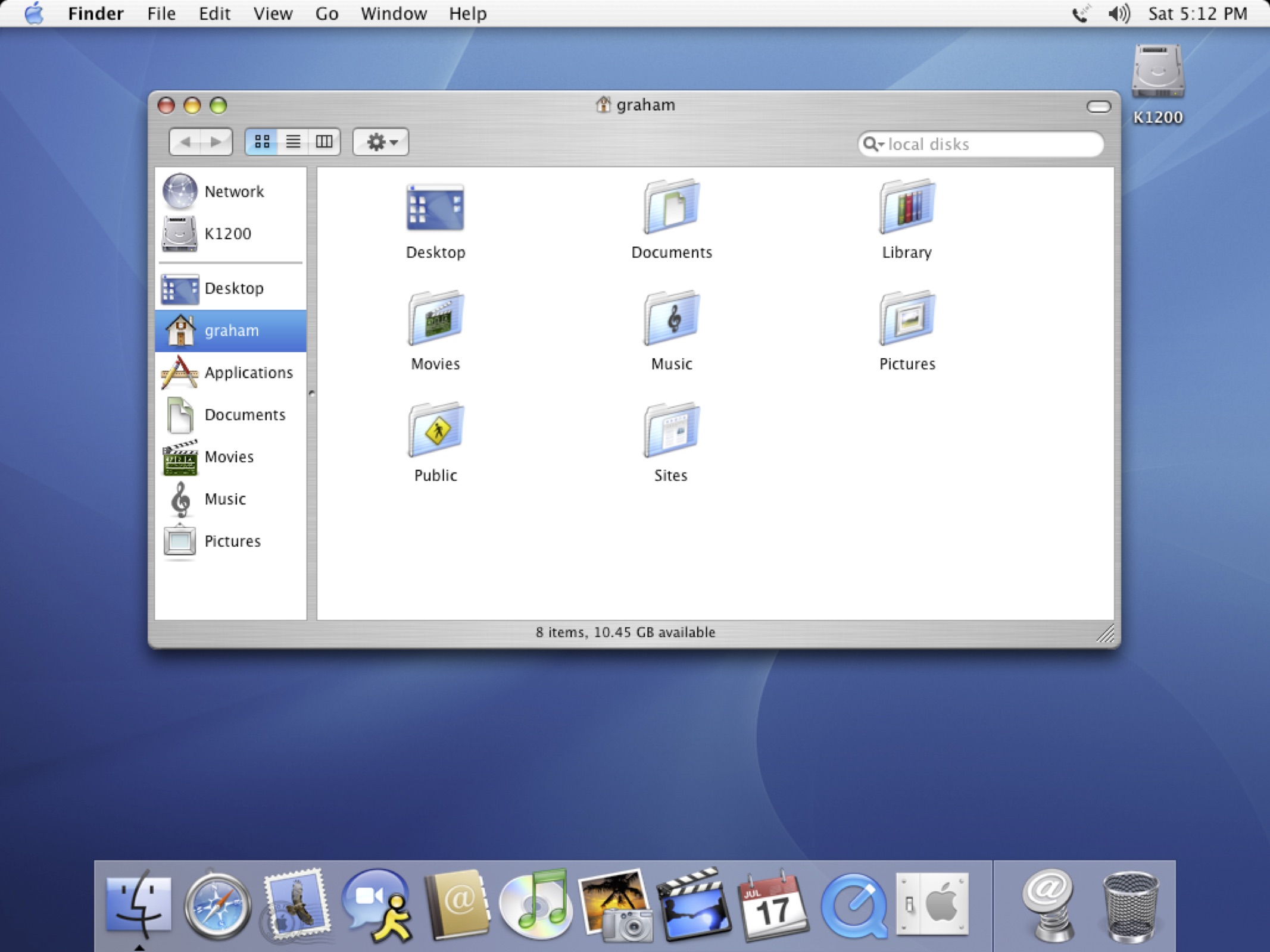 iMac OS X Interface