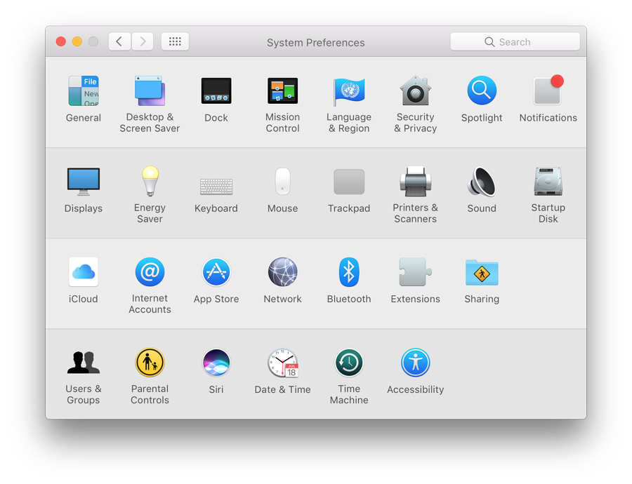 System Preferences