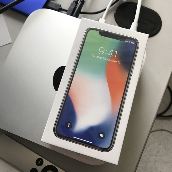 iPhone X in my office