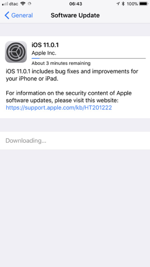 iOS 11.0.1