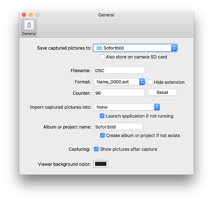 Preference Pane