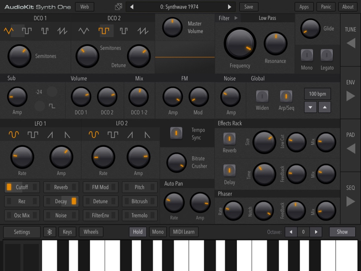 AudioKit Synth One Synthesizer