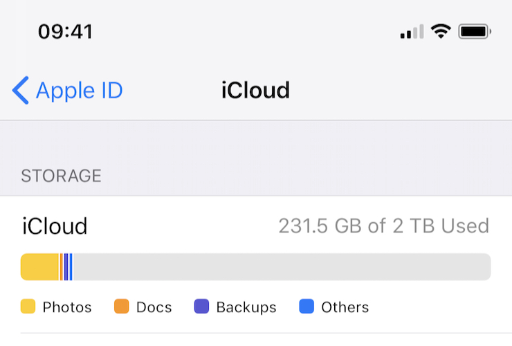 iCloud and iPhone memory