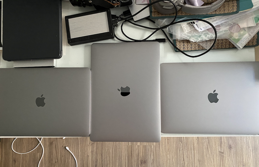 Macs in a row