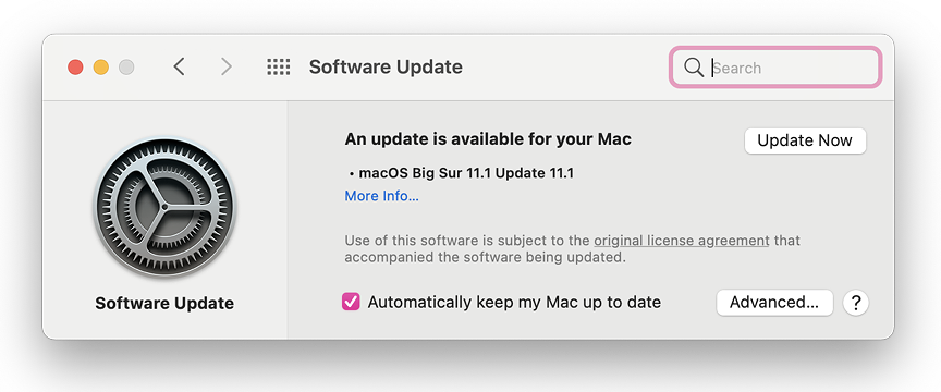 Upload to macOS