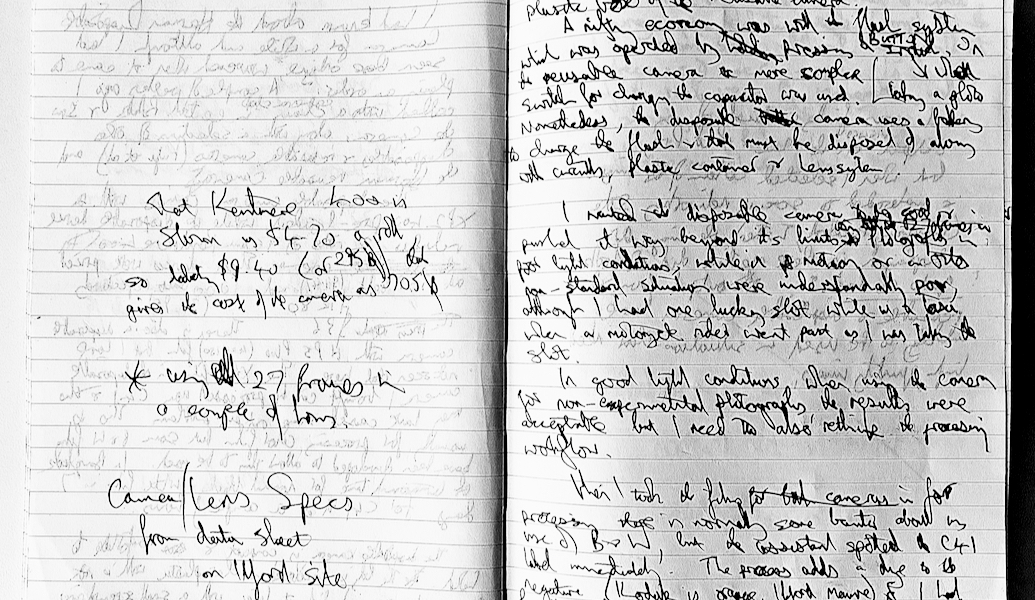 notebook writing