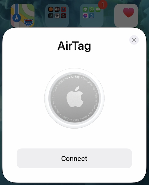 AirTag installation