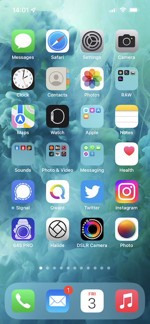 iPhone Homescreen