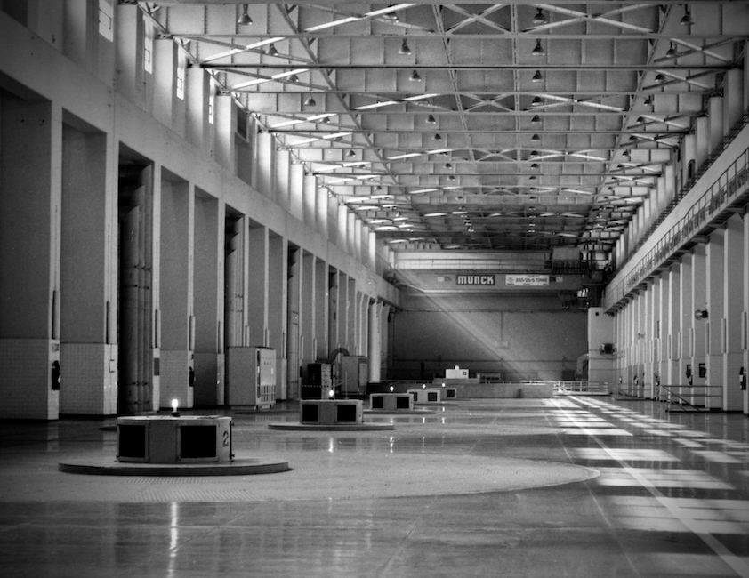 sunlight at dam power station