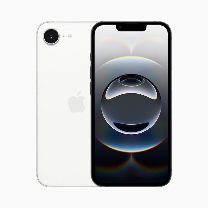 Apple iPhone 16e front and back