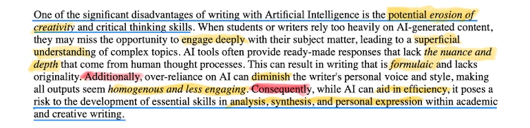 AI output