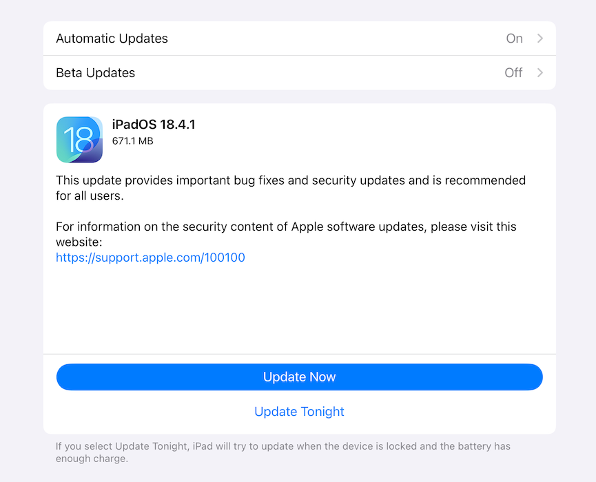 OS updates