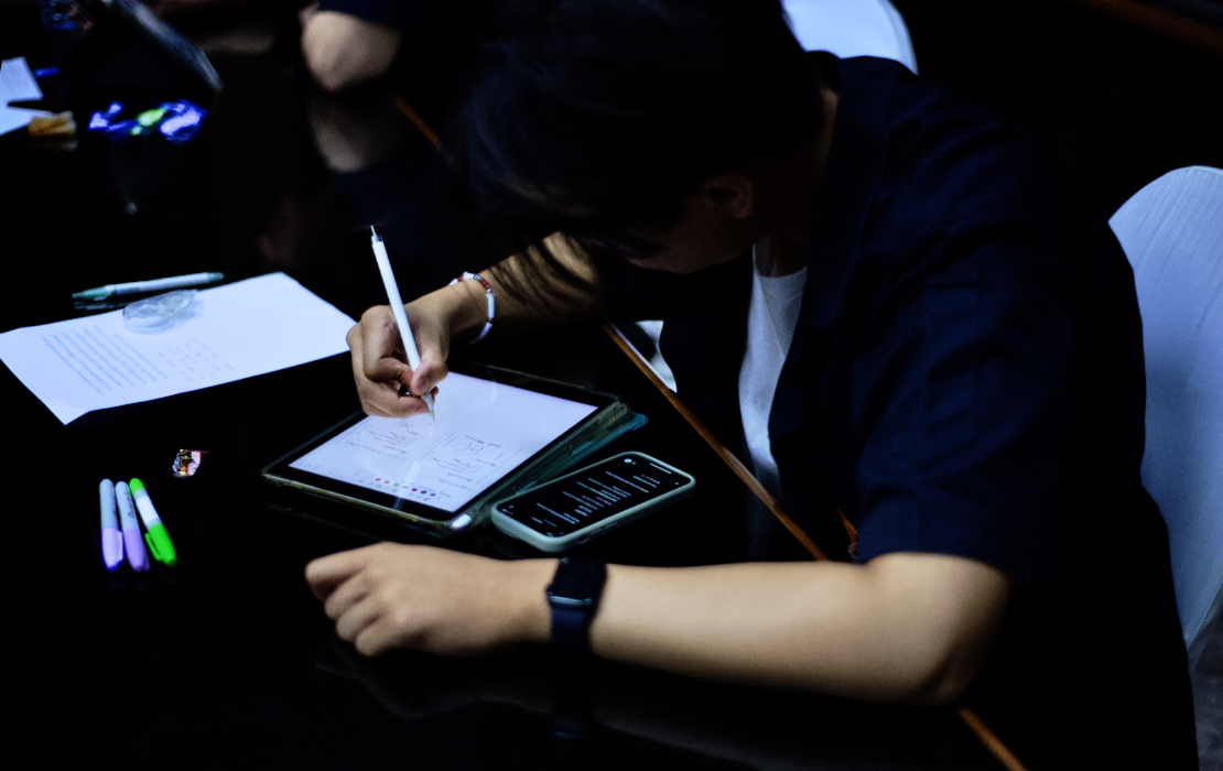 Students at work