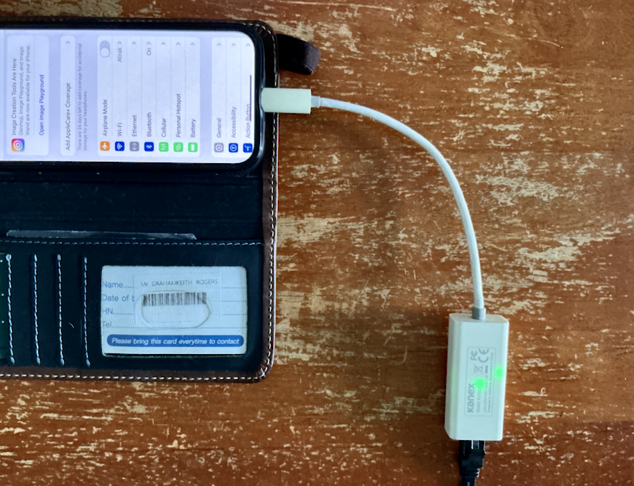 Ethernet on the iPhone