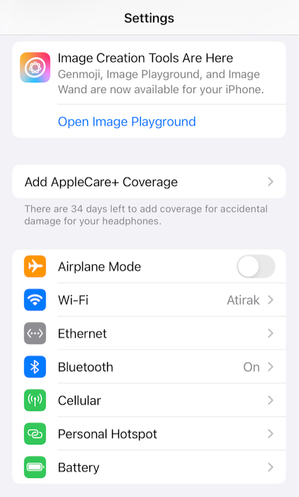 Ethernet on iPhone