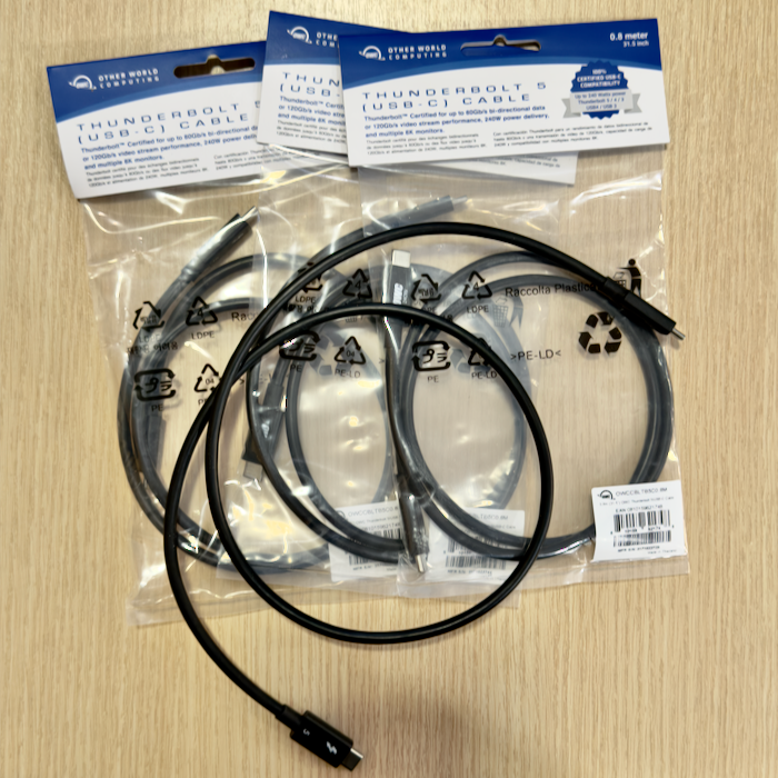 OWC Thunderbolt 5 cables