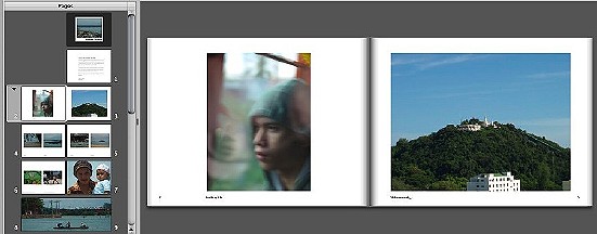 Aperture screenshots - creating a book