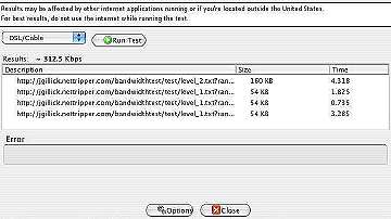speed test