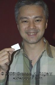 Tony Li with iPod shuffle
