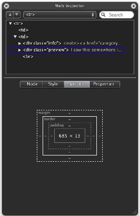 Safari Web Inspector