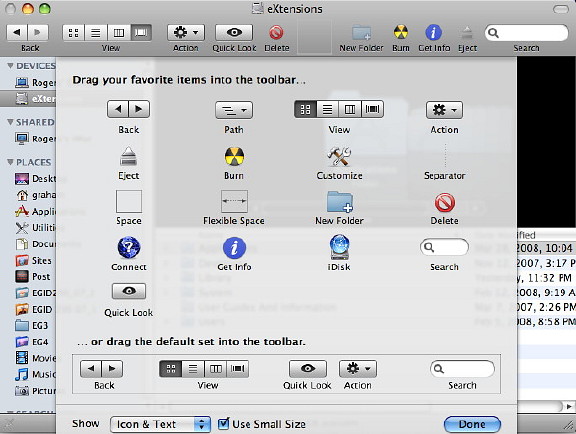 Finder Toolbar