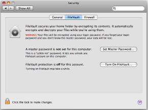 Security - Filevault