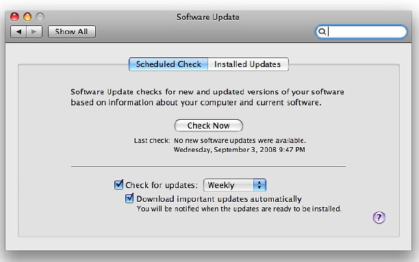 software update