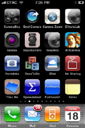 home screen