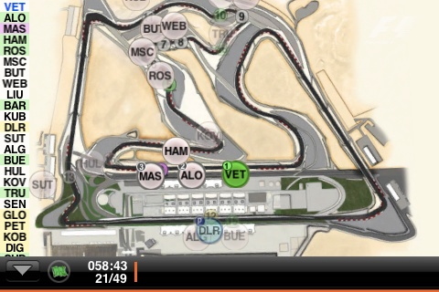F1 timing app