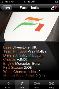 F1 timing app