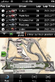 F1 timing app