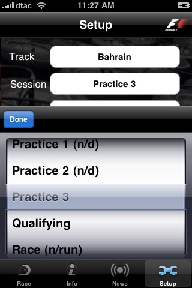 F1 timing app