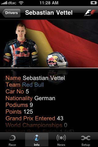 F1 timing app
